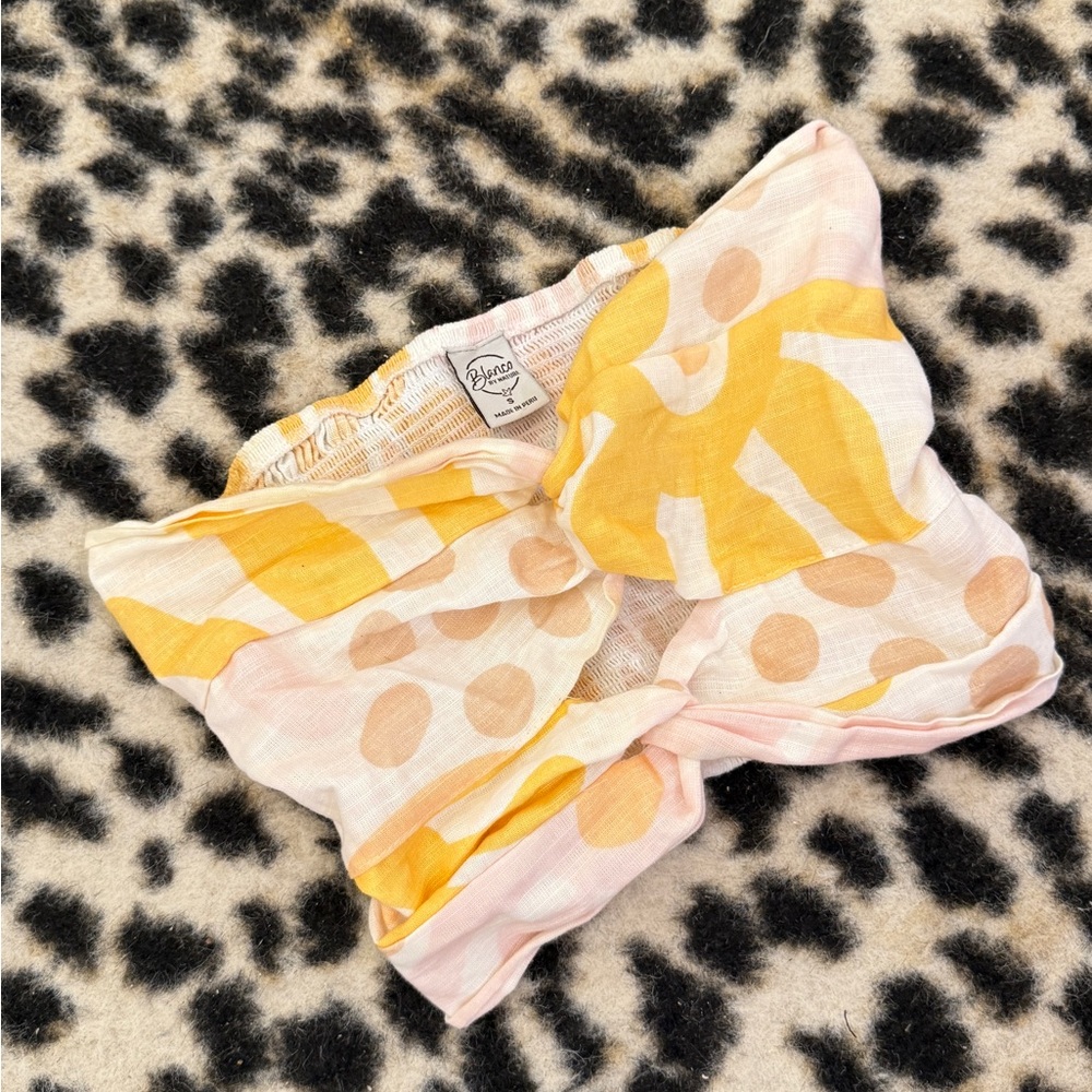 Billabong Yellow and Pink Crop Top